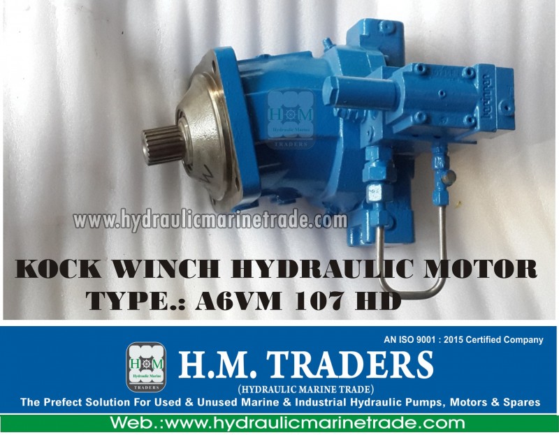 Used KOCK WINCH HYDRAULIC MOTOR TYPE.: A6VM 107 HD Hydraulic